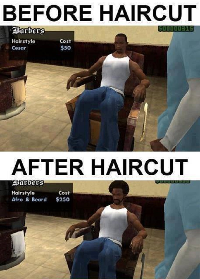 Haircut-15 Worst GTA Logics That Are Actually Funny