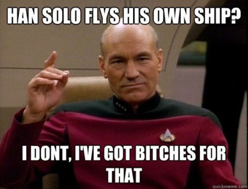 Han Solo Vs. Picard! -12 Funny Star Trek Memes That Are Make Your Day