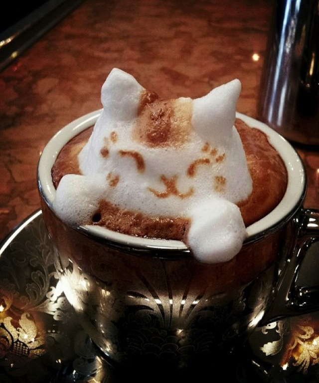 Hello Kitty-Top 15 Creative 3D Cafe Latte