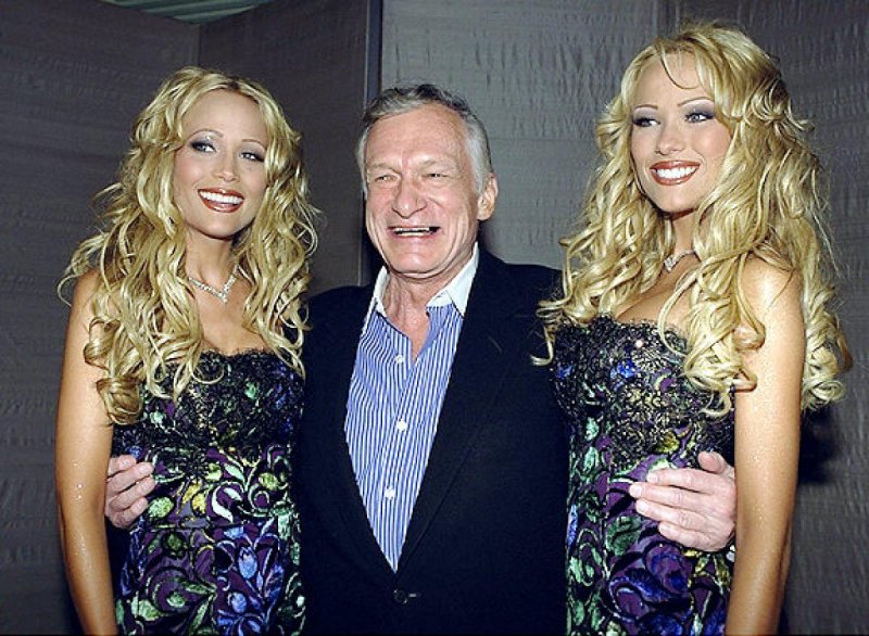 Hugh Hefner And The Twins