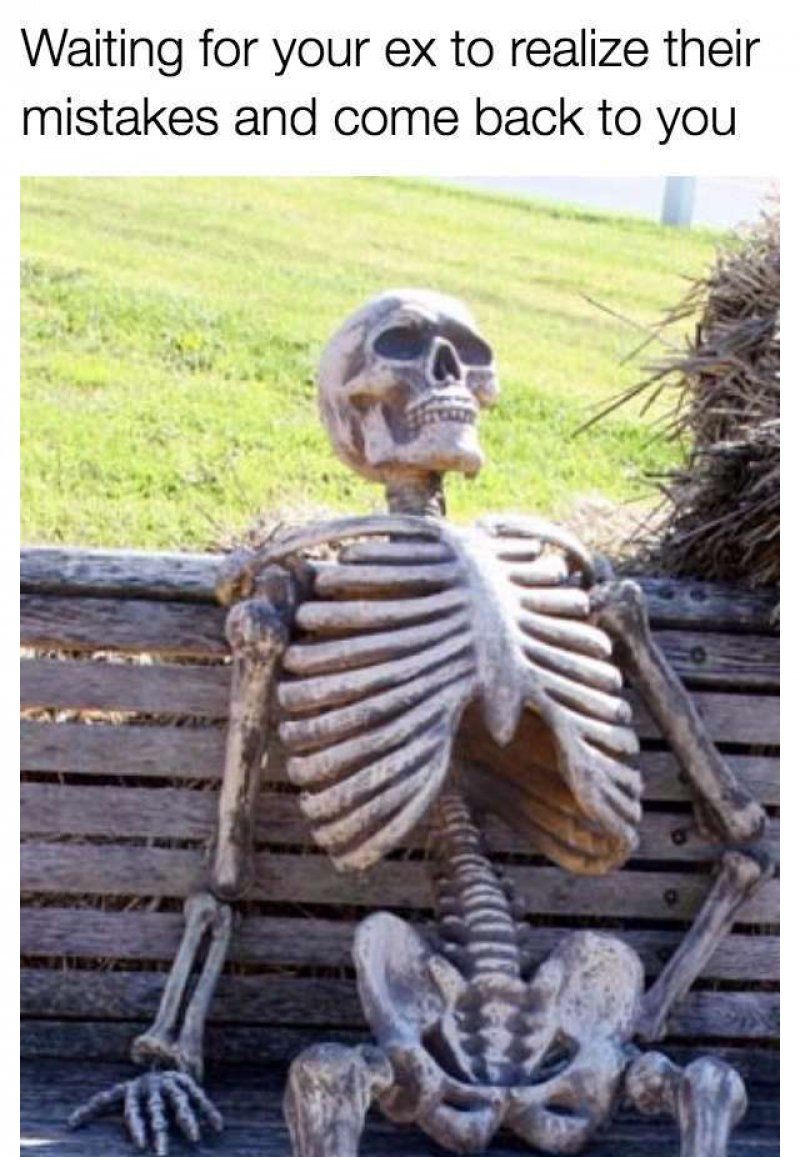 It's Not Going To Happen Soon!-12 Funny Waiting Skeleton Memes