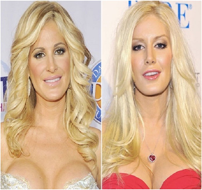 Kim Zolciak & Heidi Spencer-15 Surprising Celebrity Lookalikes That You Haven't Noticed 