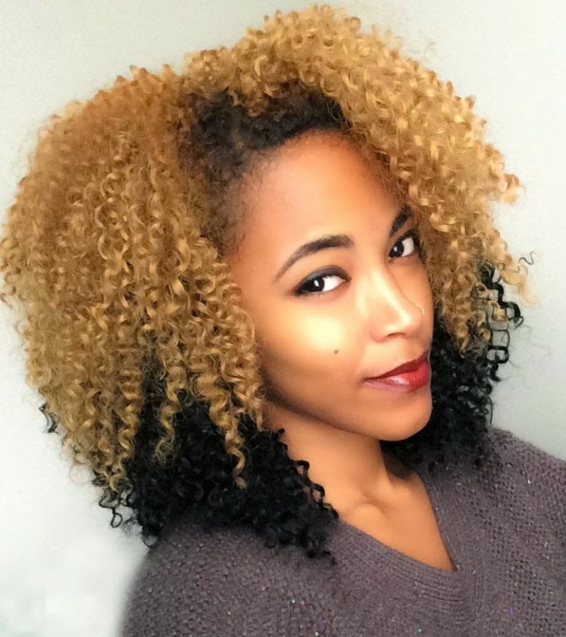 Layered Blonde And Black Crochet-12 Crochet Braid Hairstyles You Should Try Now