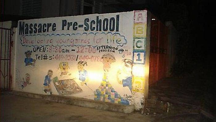 Massacre Pre-School-12 Funniest High School Names 