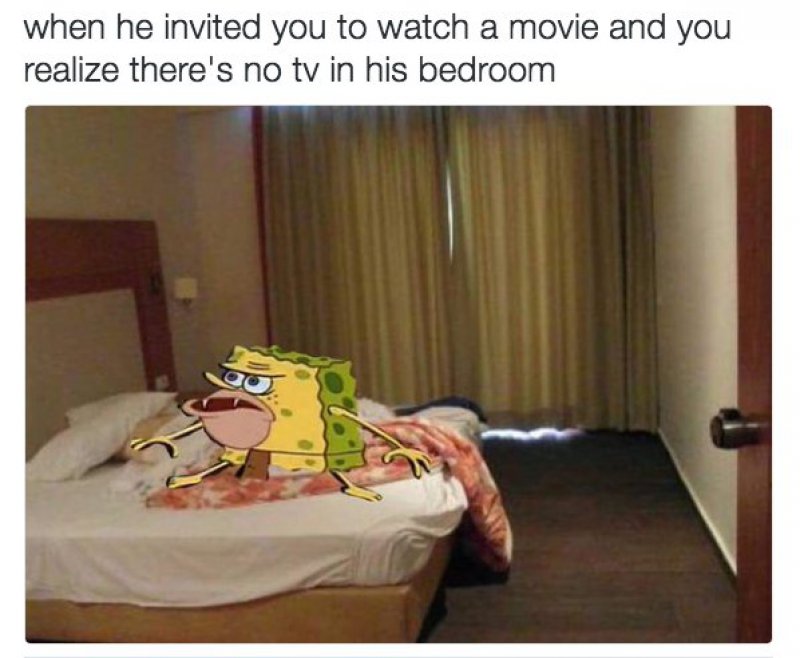 Netflix And Chill!-12 Funny Caveman SpongeBob/ Spongegar Memes