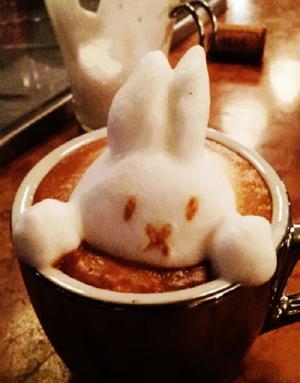Rabbit-Top 15 Creative 3D Cafe Latte