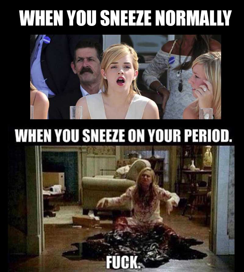 Sneezing During Periods-15 Awkward Body Sensations The Opposite Sex Will Never Experience
