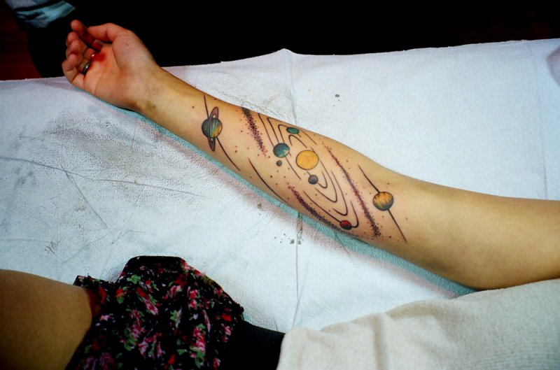 Solar System Tattoo-15 Cool Tattoos For Men That Make You Say WOW!