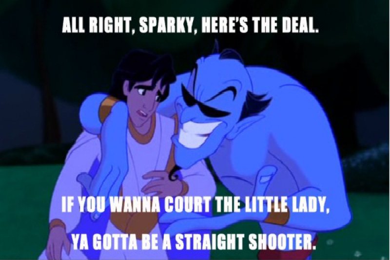 Sparky-12 Funny Quotes Told By Genie From Disney’s Aladdin TV Show