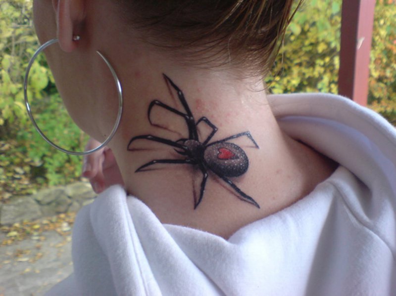 Spider 3D Tattoo-15 Fantastic Three Dimensional Tattoos That Will Blow Your Mind