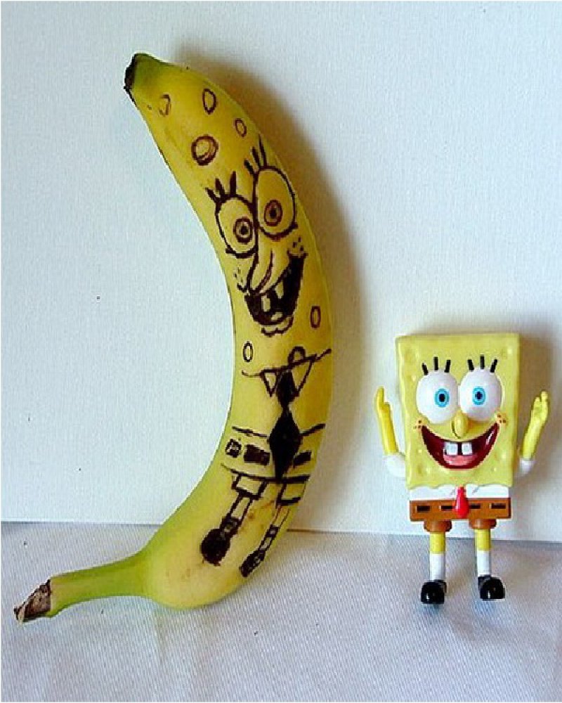 SpongeBob Banana-15 Amazing Banana Art You Will Ever See