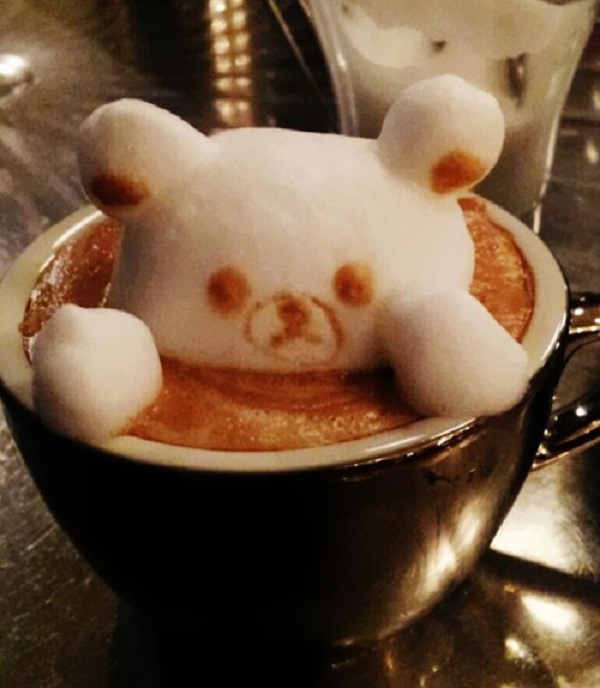 Teddy Bear-Top 15 Creative 3D Cafe Latte