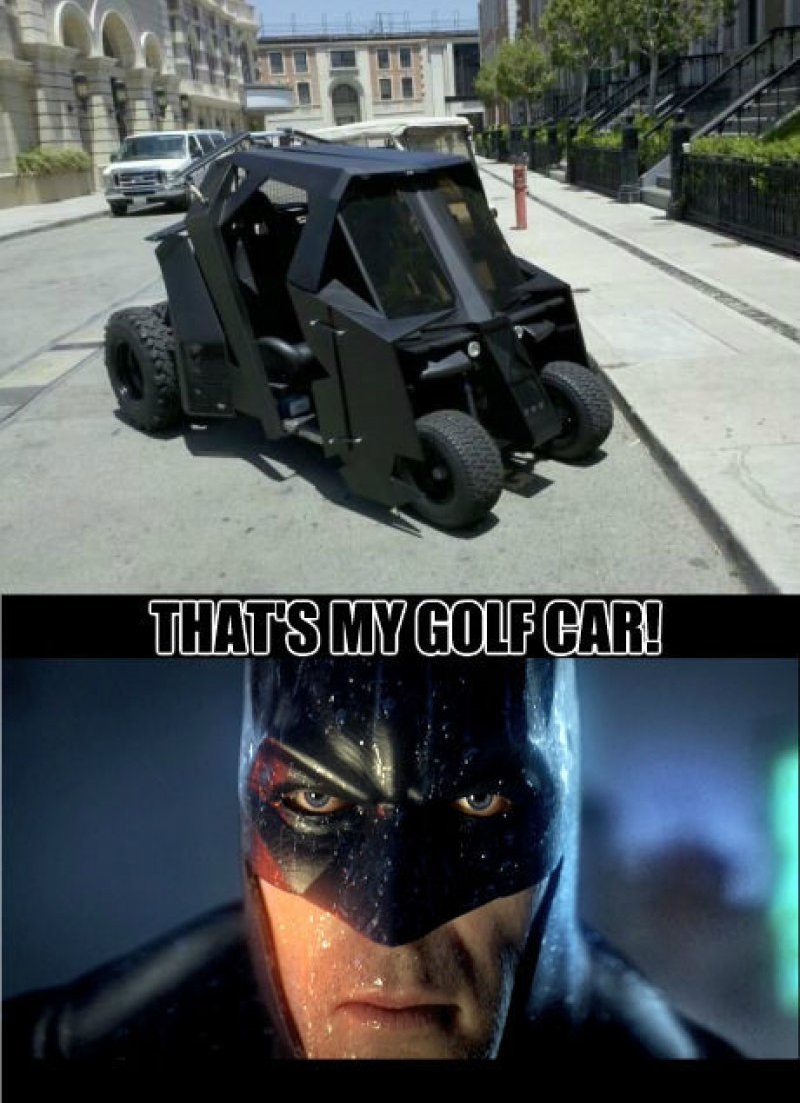 That's My Golf Car!-12 Funny Batman Memes That Will Make You Lol