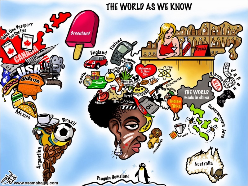 The World As We Know It-12 Funny Maps You Won't See In School