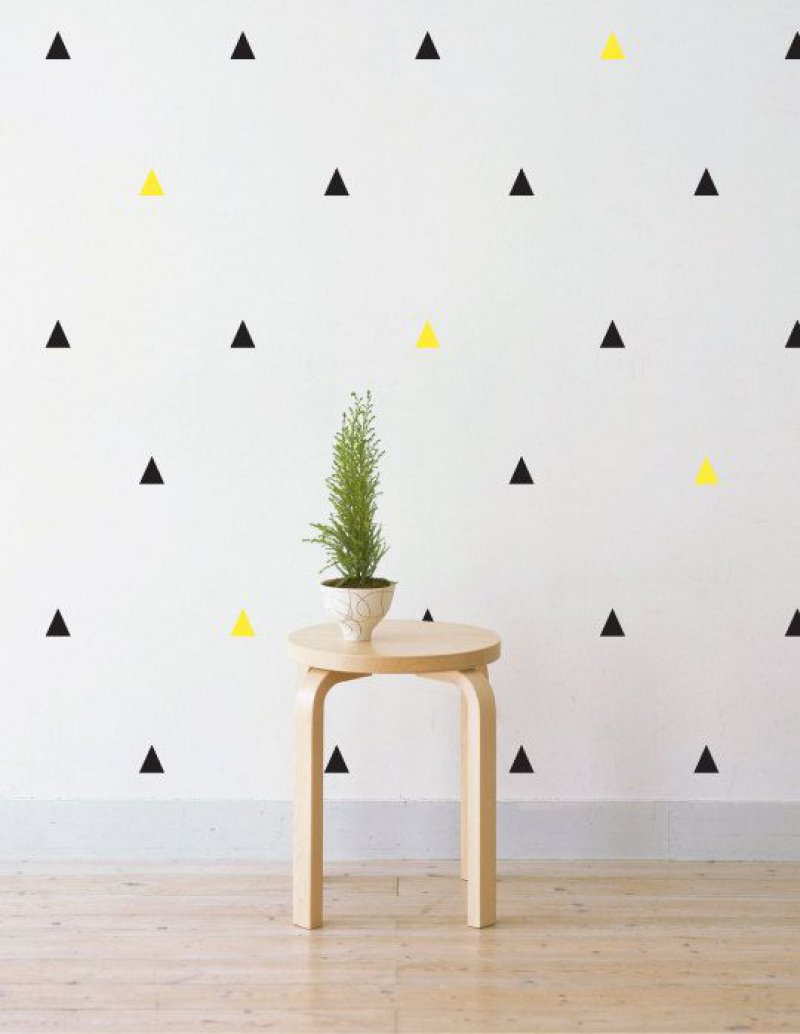 These Tiny Triangles-12 Cool Patterns For Walls That Are Awesome