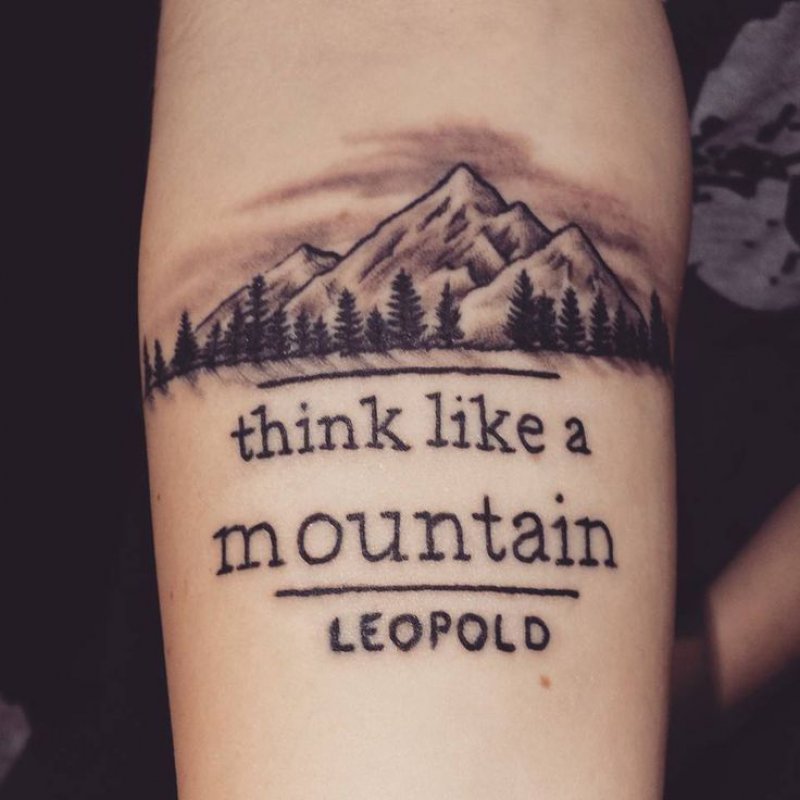 Think Like A Mountain!-12 Impressive And Inspiring Mountain Tattoos