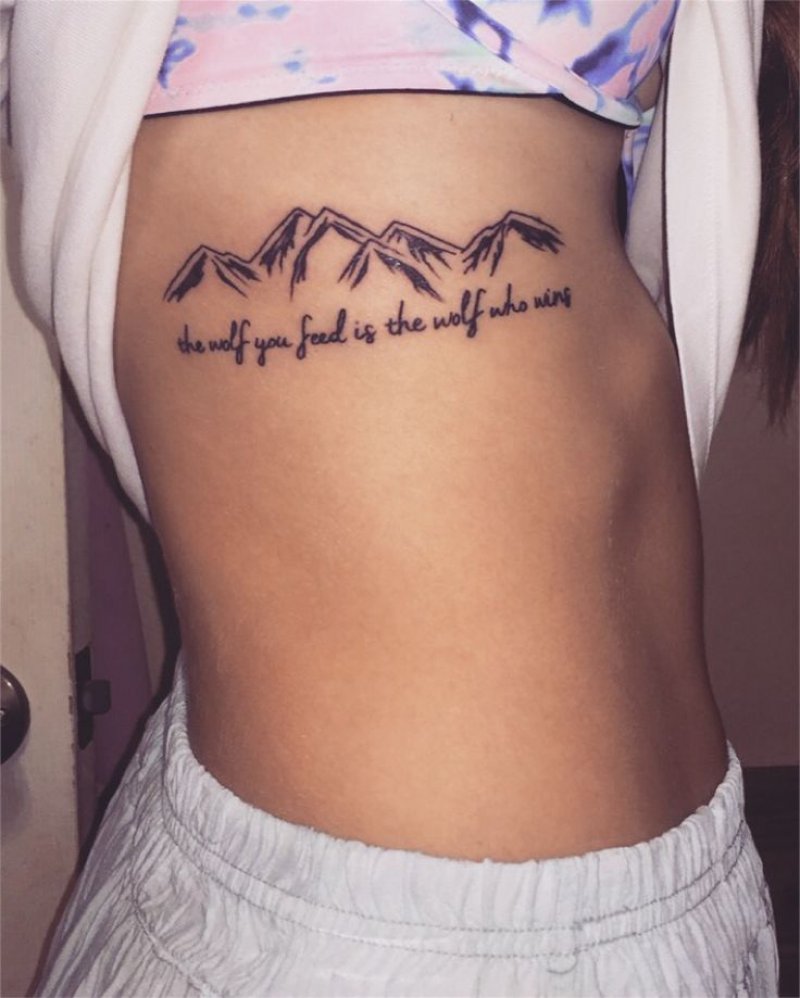 This Beautiful Side Tattoo-12 Impressive And Inspiring Mountain Tattoos