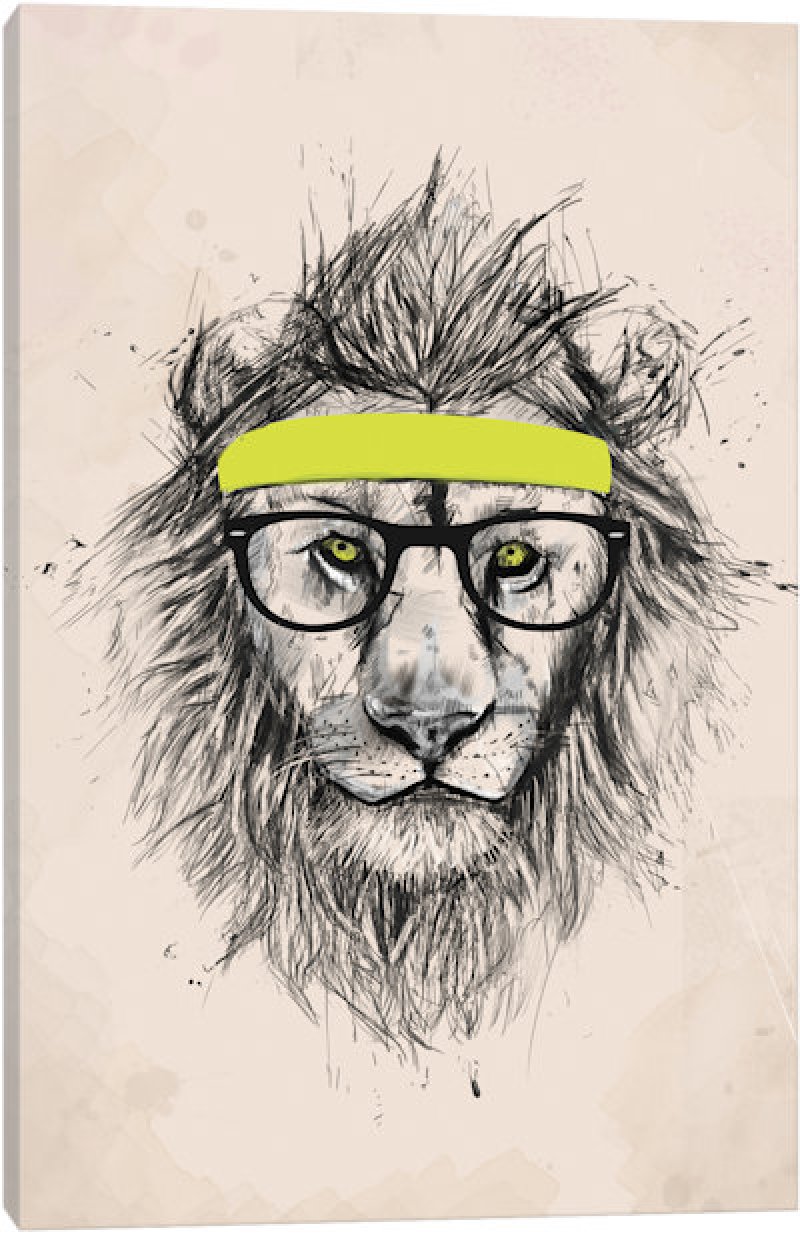 This Hipster Lion-12 Amazing Hipster Art Pictures You Must See If You're A Hippy