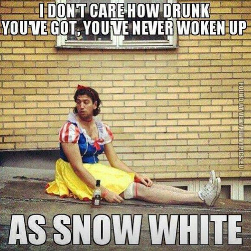 This Snow White Guy-12 Hilarious Drinking Memes That Are Sure To Make You Laugh