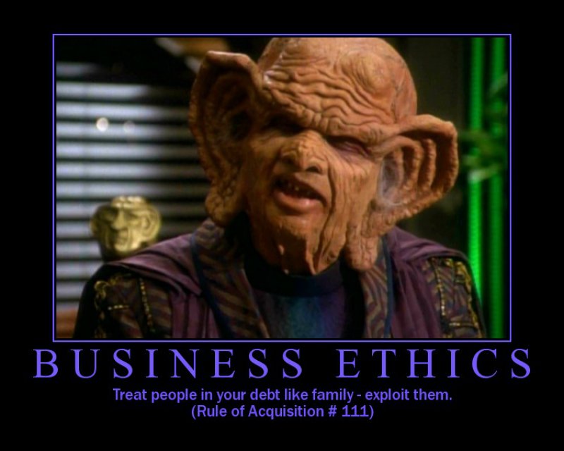 Treat People In Debt Like Your Family - Exploit Them!-12 Funny Star Trek Memes That Are Make Your Day