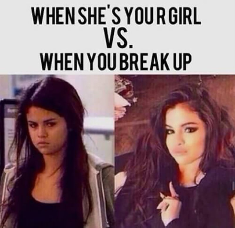 When She's Your Girl Vs. When You Break Up-12 Relationships Memes That Will Make You Say So Us