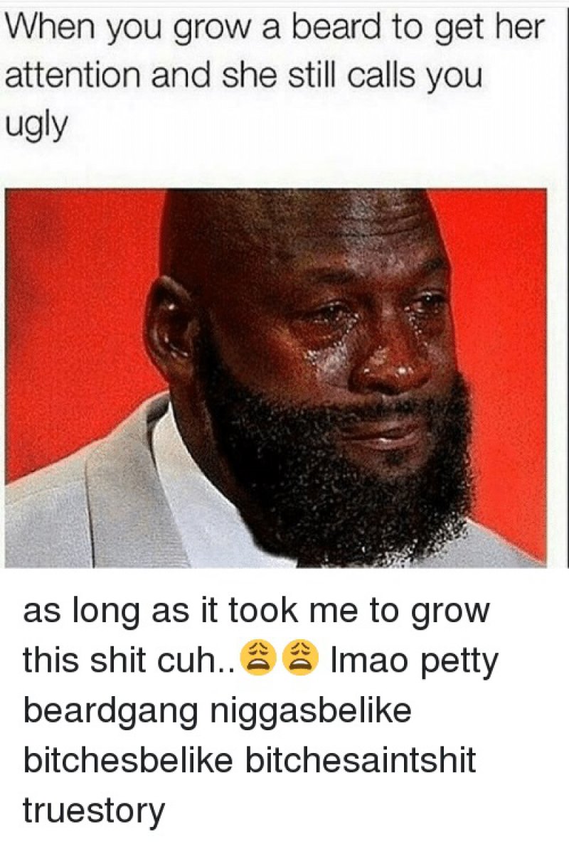 When You Grow A Beard To Grab Her Attention-12 Funny Beard Memes That Will Make You Lol