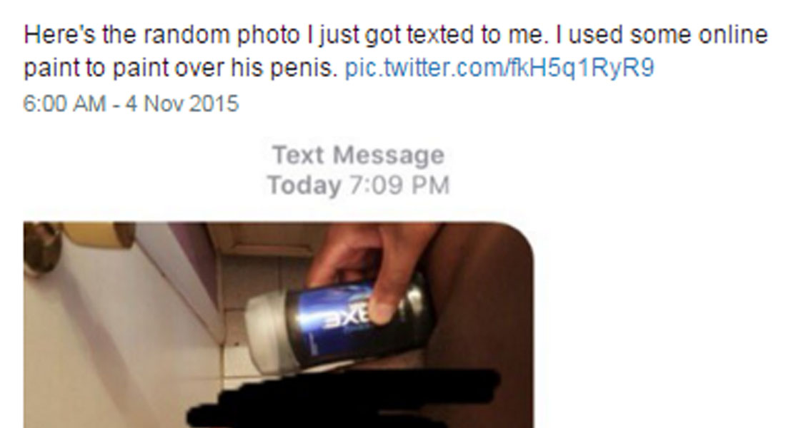 Guy hilariously replies to dick pics he got After a Stranger Gave Out His Number on Tinder