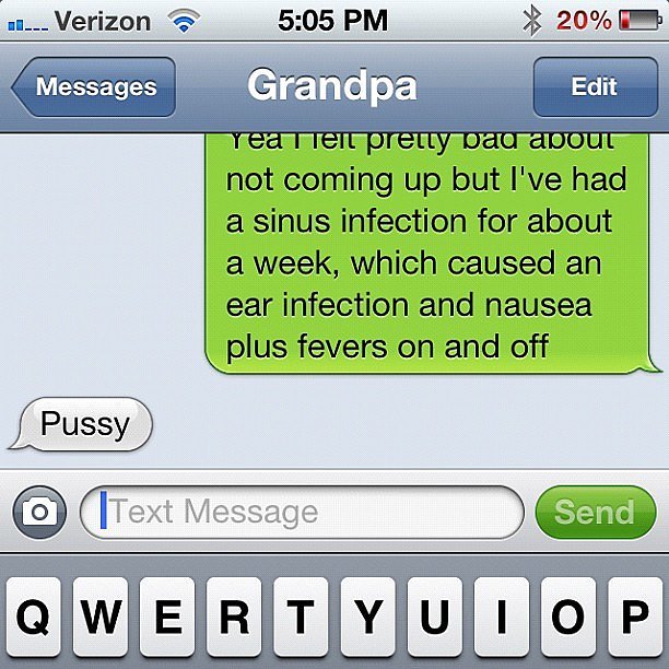 When Grandpas are Stronger Than You-15 Hilarious Texts From Grandparents