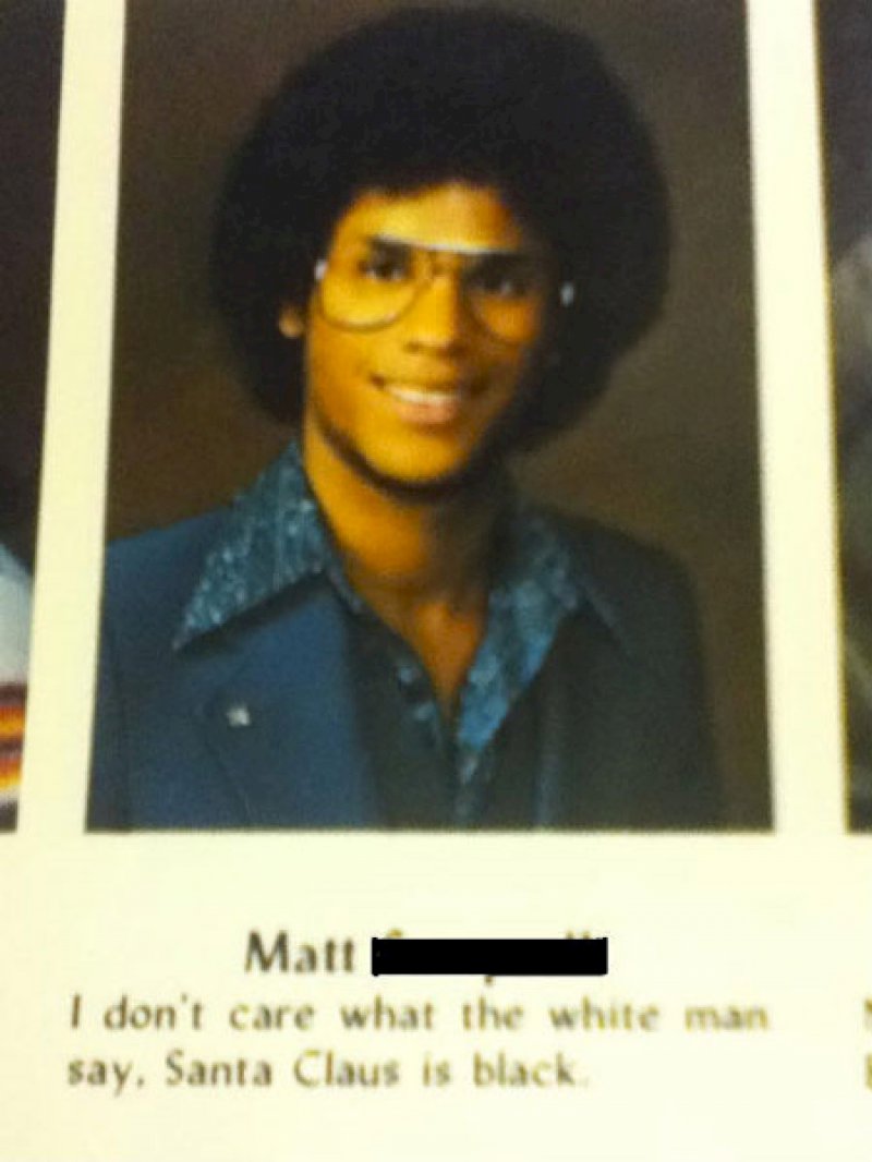 Santa Claus is Black!-15 Yearbook Quotes That Are Way Too Hilarious