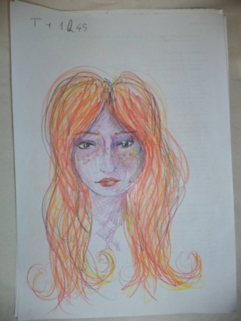 After 1 Hour 45 Minutes-A Woman Draws Her Self Portraits During Her First Acid Trip