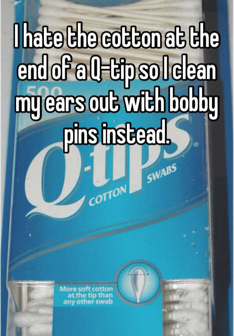 Replace Bobby Pins with Q-Tips-15 Ridiculous Life Hacks For All The Lazy People Out There