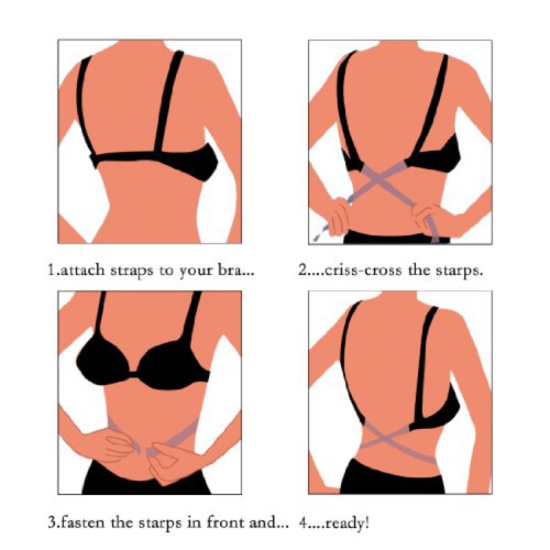 Use A Strap Converter To Use Your Regular Bras On Low-back Dresses 