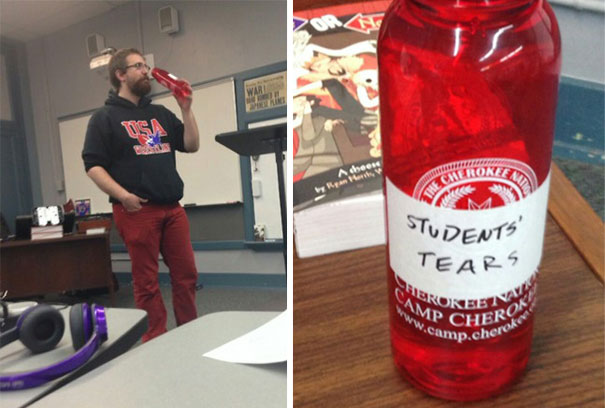 What Was He Drinking?-15 Awesome Teachers Everyone Would Like To Have