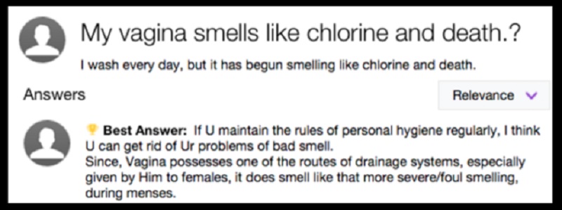 Vagina Smells Like Chlorine