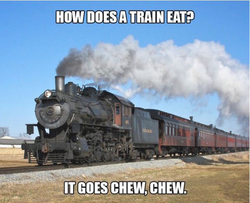 How Does a Train Eat?-15 Terrible Jokes That Are Actually Funny