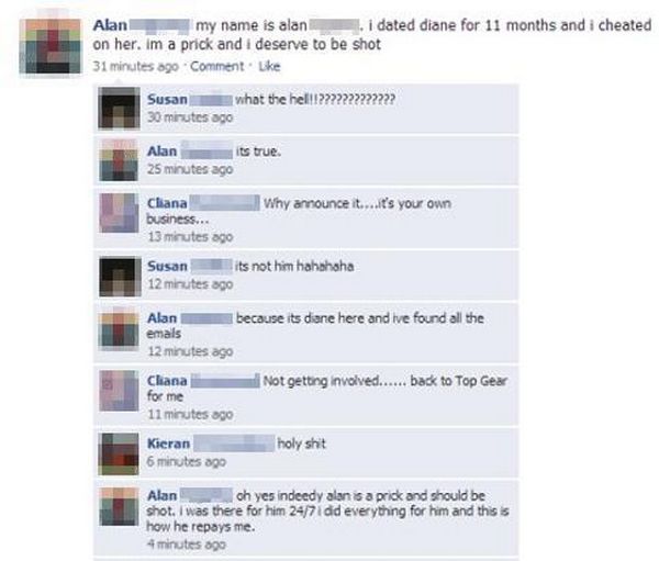 One More Dude Who Forgot to Lock His Facebook-15 Times People Exposed Their Cheating Partners On Facebook 
