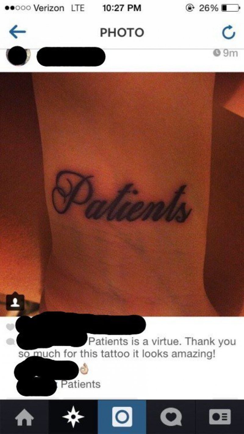 Patients is a Virtue-15 People Who Regretted Their Tattoos