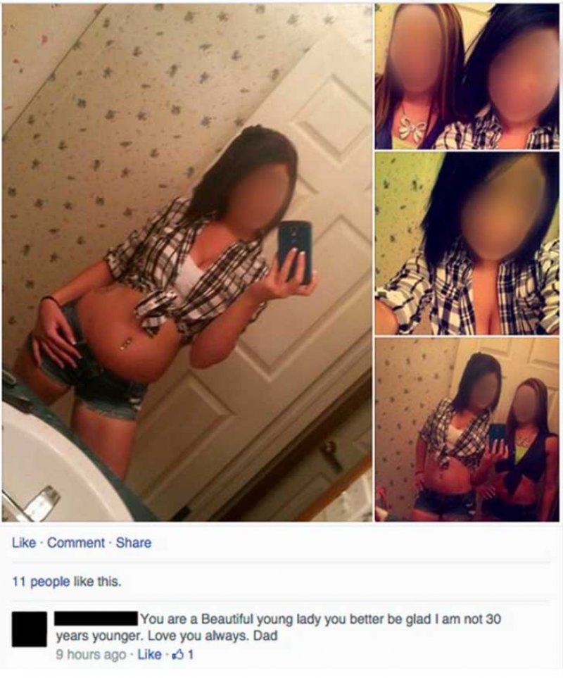 This Weird Love from Dad-15 Most Embarrassing Dads On Facebook Ever