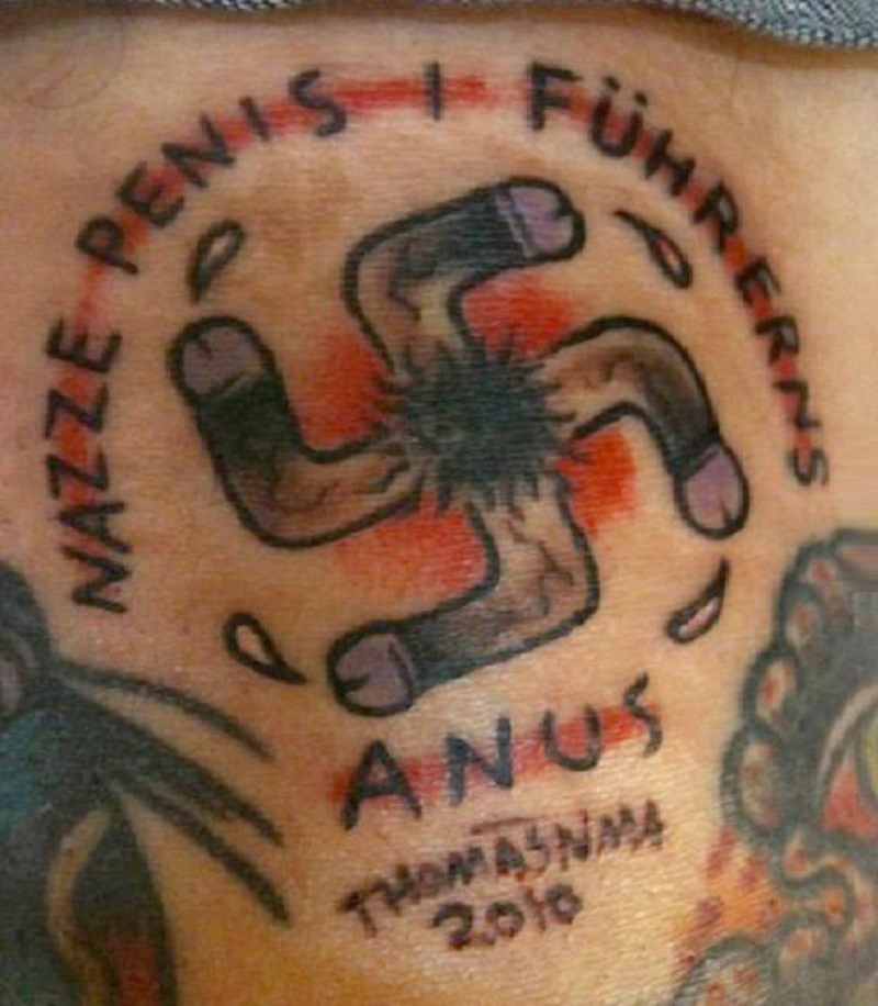 Nazi Penis Tattoo-15 Most Inappropriate Tattoos Ever 