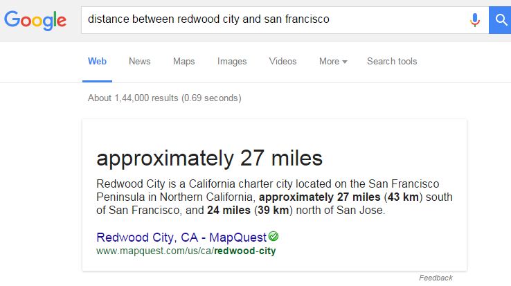 Find Distance Between Cities-15 Google Hacks That Make Your Life Simpler