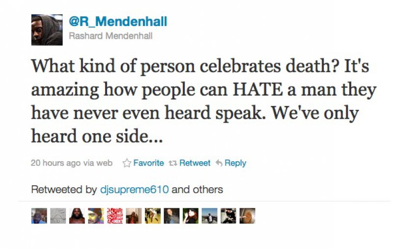 Steelers' Rashard Mendenhall: Twitter posts about bin Laden were  'misconstrued' 