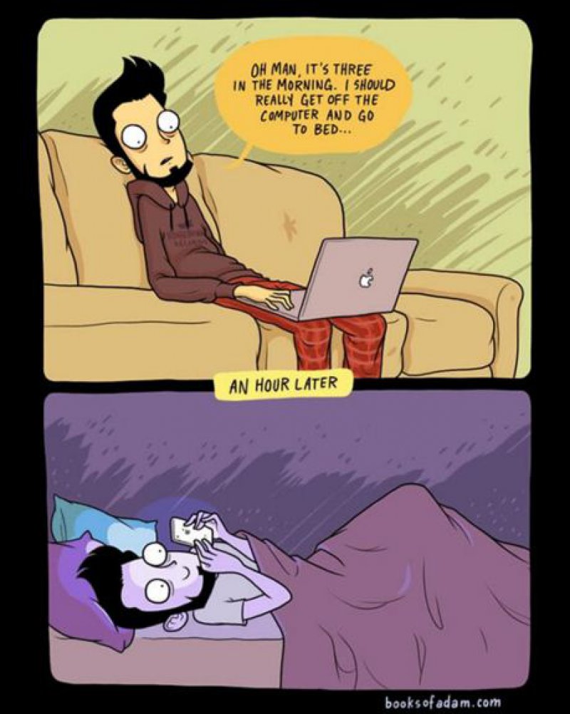 Our Sleep Time Takes a Beating-15 Comics That Show How Smartphones Have Ruined Our Lives