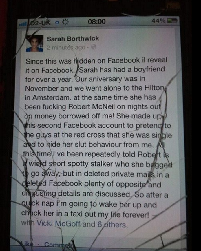 Shaming Cheating Girlfriend Right From her Facebook Account-15 Times Cheaters Got Owned By Their Partners