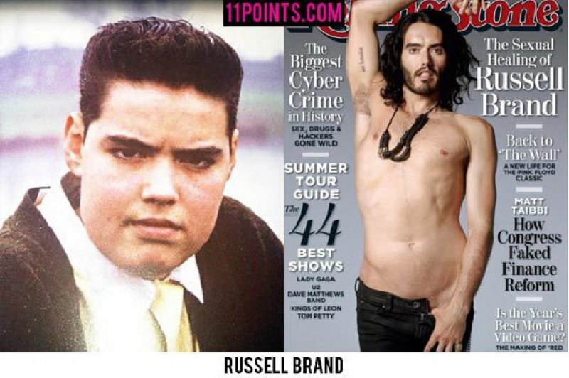 Russell Brand-12 Celebrities Who Looked Ugly When They Were Kids