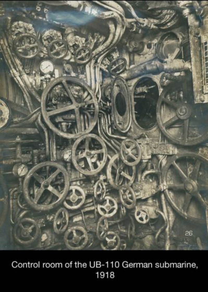 A Control Room of a Japanese Submarine-15 Historical Pictures That Are Really Shocking