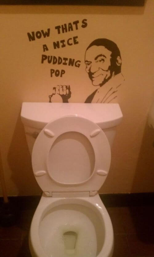 What Pudding Pop is He Referring to?-15 Hilarious Toilet Graffiti Images Ever