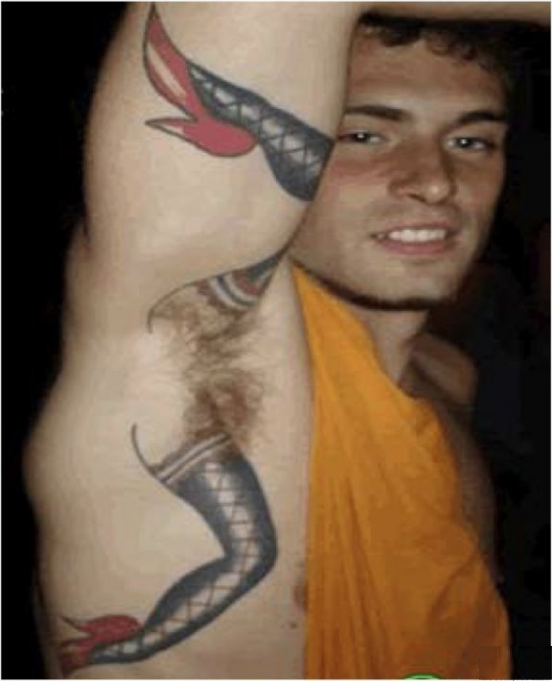 Armpit Bush-15 Most Inappropriate Tattoos Ever 