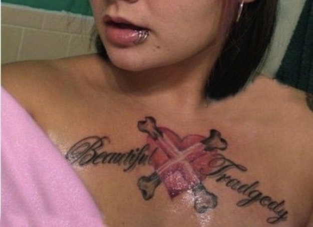 Beautiful-tragedy-15 Worst Tattoo Spelling Mistakes Ever