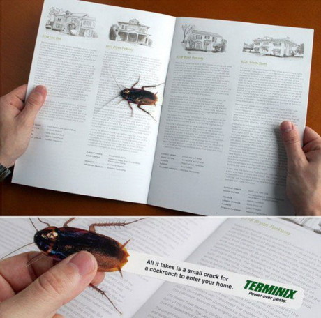 Cockroach Bookmark for the Weird Stuff Lovers-15 Bookmarks You Must Have If You Are A Bookworm