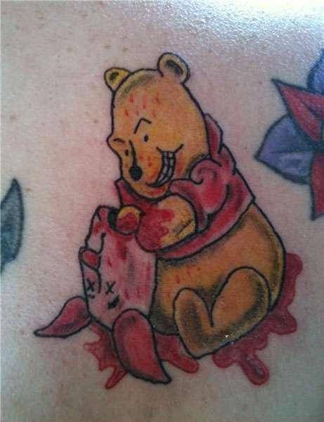 Winnie the Pooh-15 Most Inappropriate Disney Tattoos Found On The Internet